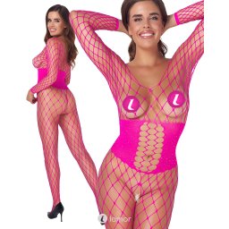 * COTTELLI Roze Net Bodystocking Met Strass, CC2551810