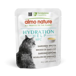 6x50g Almo Nature HFC Hydration Help sardinebouillon met sardientjes nat kattenvoer