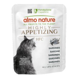Voordeelverpakking: 24x50g Almo Nature HFC Zeer Smakelijk Sardientjes natvoer voor katten