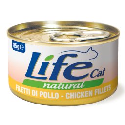 6x85g Life Cat Natural Adult Kip Natvoer voor katten