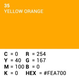 Superior Achtergrondpapier Yellow-Orange 1.35m x 11m