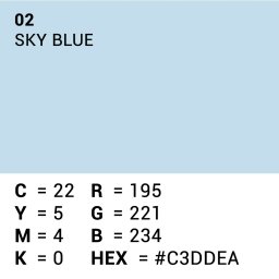 Superior Achtergrondpapier Sky Blue 2.72m x 11m