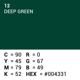 Superior Achtergrondpapier Deep Green 1.35m x 11m