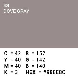 Superior Achtergrondpapier Dove Grey 2.72m x 11m