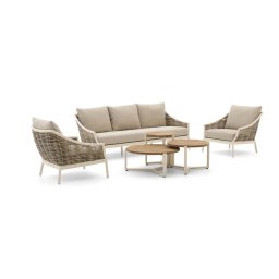 + 15% kassakorting | Apple Bee Milou/Monaco stoel-bank loungeset 6-delig 5-zits - Laagste prijsgarantie!