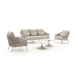 + 15% kassakorting | SUNS Santorini/Nova stoel-bank loungeset 5-delig - Laagste prijsgarantie!