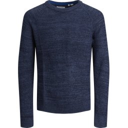 JACK & JONES - Maat XXL - JJPANNEL KNIT CREW NECK. Heren Trui
