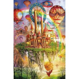 JigSaw Regenboog Kasteel - Rainbow Castle Legpuzzel 1000 Stukjes Puzzel 50 x 70 cm Puzzle Vanaf 14+