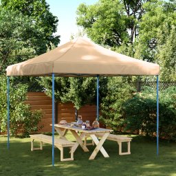 vidaXL Partytent 292 x 292 x 315 cm Beige Oxford Stof