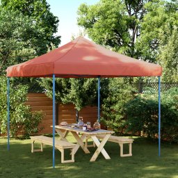 vidaXL Partytent 292 x 292 x 315 cm Terracotta Oxford Stof