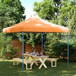 vidaXL Partytent 292 x 292 x 315 cm Oranje Oxford Stof