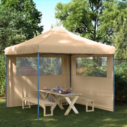 vidaXL Partytent 292 x 292 x 315 cm Beige Oxford Stof