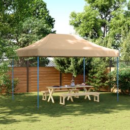 vidaXL Partytent 279 x 410 x 315 cm Beige Oxford Stof