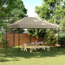 vidaXL Partytent 279 x 410 x 315 cm Taupe Oxford Stof