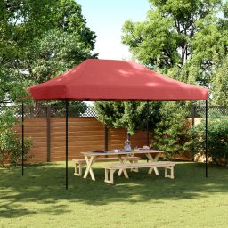 vidaXL Partytent 279 x 410 x 315 cm Bordeauxrood Oxford Stof