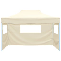 vidaXL Partytent 280 x 410 x 315 cm Crèmekleurig Oxford Stof