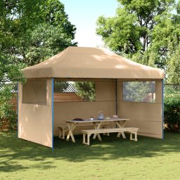 vidaXL Partytent 279 x 410 x 315 cm Beige Oxford Stof