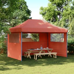 vidaXL Partytent 279 x 410 x 315 cm Terracotta Oxford Stof