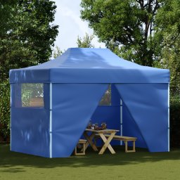 vidaXL Partytent 280 x 410 x 315 cm Blauw Oxford Stof