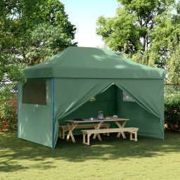 vidaXL Partytent 279 x 410 x 315 cm Groen Oxford Stof