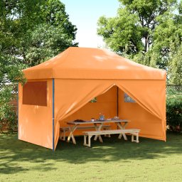 vidaXL Partytent 279 x 410 x 315 cm Oranje Oxford Stof