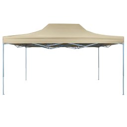 vidaXL Partytent 291 x 431 x 315 cm Crèmekleurig Oxford Stof