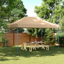 vidaXL Partytent 292 x 440 x 315 cm Beige Oxford Stof