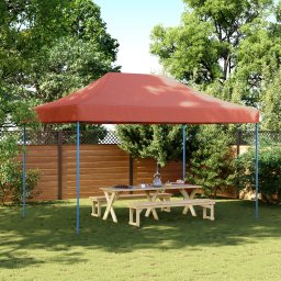 vidaXL Partytent 292 x 440 x 315 cm Terracotta Oxford Stof