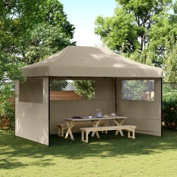 vidaXL Partytent 292 x 440 x 315 cm Taupe Oxford Stof