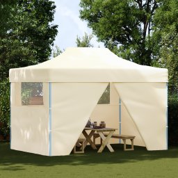 vidaXL Partytent 291 x 431 x 315 cm Crèmekleurig Oxford Stof
