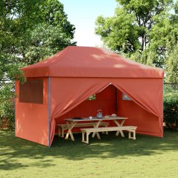 vidaXL Partytent 292 x 440 x 315 cm Terracotta Oxford Stof