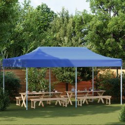 vidaXL Partytent 291 x 580 x 315 cm Blauw Oxford Stof
