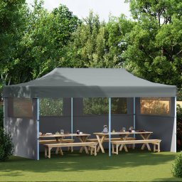 vidaXL Partytent 291 x 580 x 315 cm Antraciet Oxford Stof
