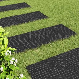 vidaXL Stapsteen 6 st Zwart 60,5 x 25 x 2 cm Rubber