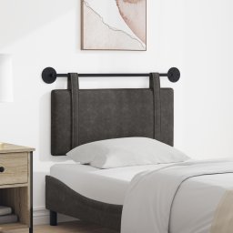 vidaXL Hangend hoofdbord Zwart Antiek PU