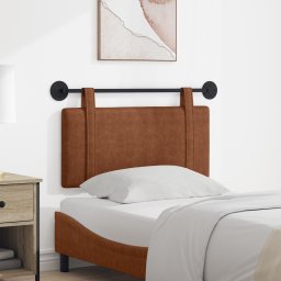 vidaXL Hangend hoofdbord Bruin Antiek PU