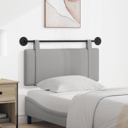 vidaXL Hangend hoofdbord Wolkengrijs Stof