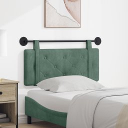 vidaXL Hangend hoofdbord Zeegroen Fluweel