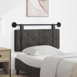 vidaXL Hangend hoofdbord Zwart Antiek PU