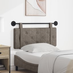 vidaXL Hangend hoofdbord Grijs Antiek PU