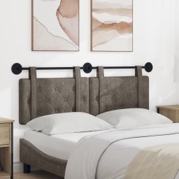 vidaXL Hangend hoofdbord Grijs Antiek PU
