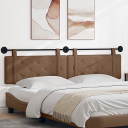 vidaXL Hangend hoofdbord Cappuccino Kunstleer