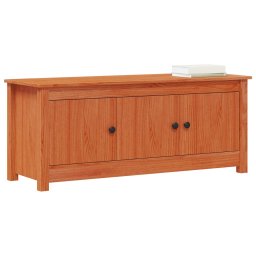 vidaXL Schoenenkast Wasbruin 110 x 38 x 45,5 cm Massief grenenhout