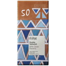 Vivani Chocoladereep Donkere Melkchocolade 50% Cacao