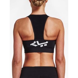 Rohnisch Zip Sports Bra Dames Sportbeha - Black - Maat XXL