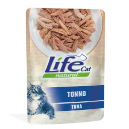Voordeelpakket: 12x70g Life Cat Natural Adult Tonijn Kattenvoer Nat