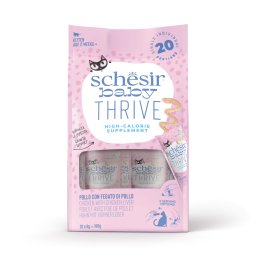 20x8g Schesir Baby Thrive kip met kippenlever nat kattenvoer