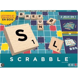 Mattel Games Scrabble - Met Houten Blokjes - Franse Editie