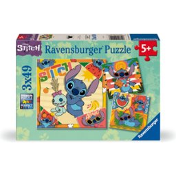 Disney - Stitch Puzzel (3x49 stukjes)