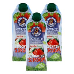 Cool Bear Vruchtensiroop Aardbei en Appel